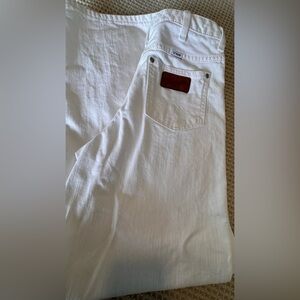 STAUD x Wrangler Grayson White Wide Leg Jean White Sz 25x32